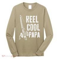 Reel Cool Papa Fishing Daddy Fathers Day Long Sleeve Shirt thumb 0