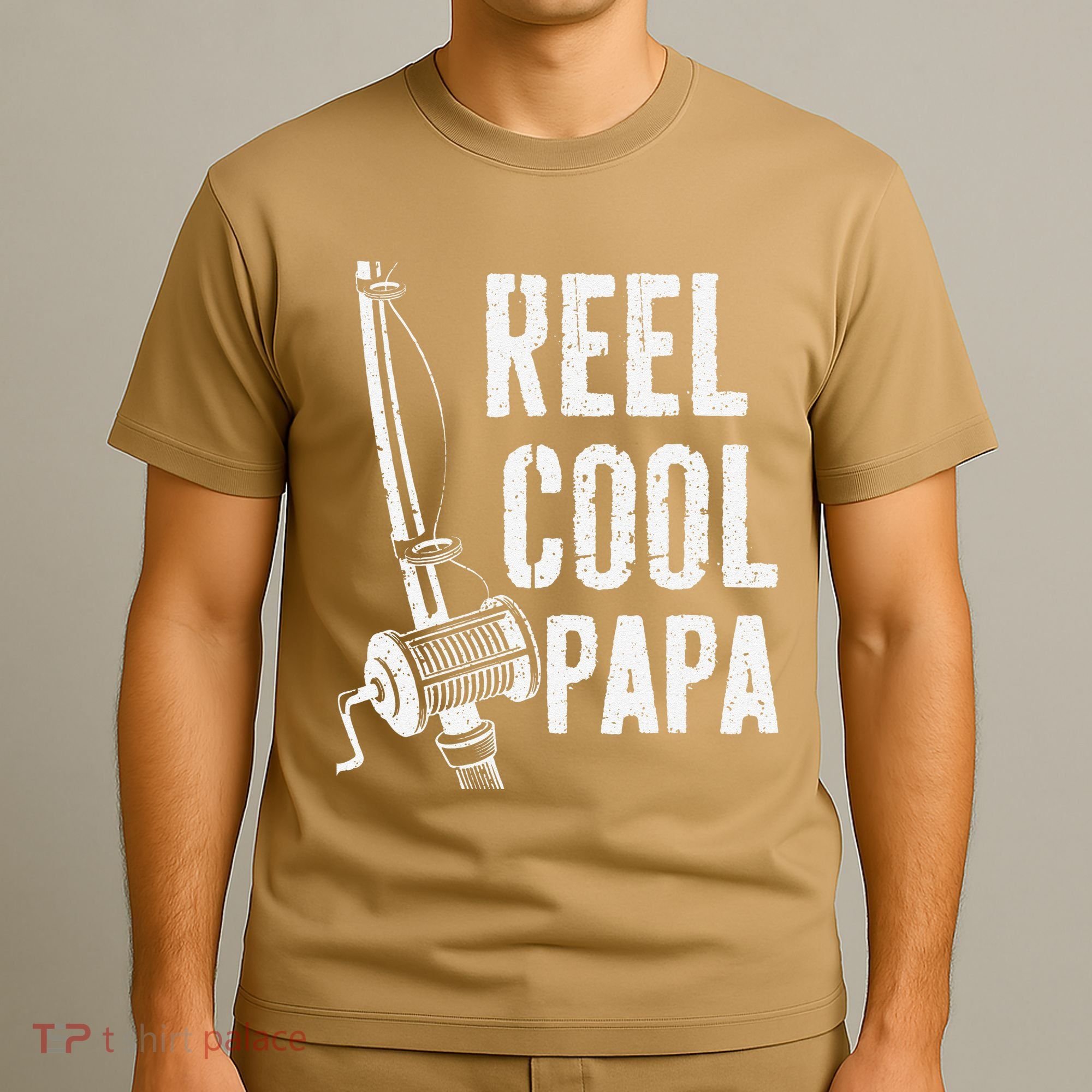 Reel Cool Papa Fishing Daddy Fathers Day T-Shirt