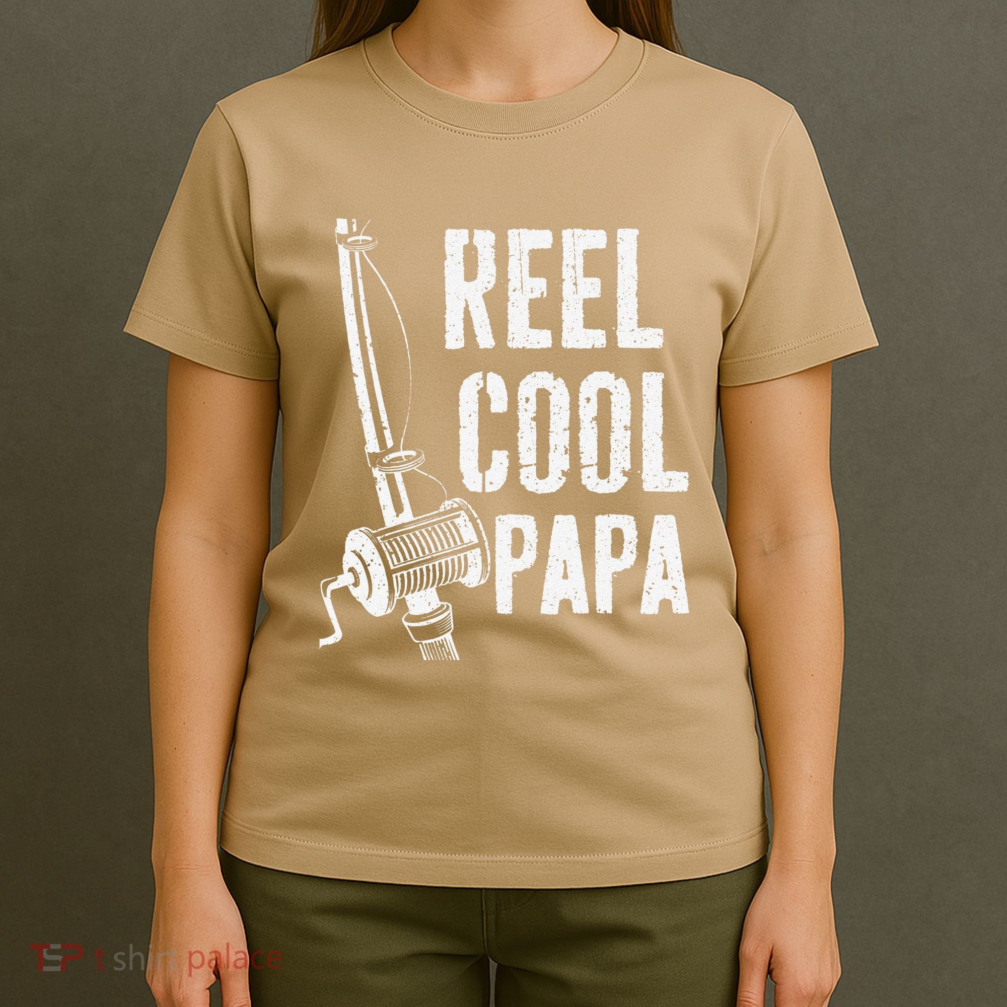 Reel Cool Papa Fishing Daddy Fathers Day T-Shirt
