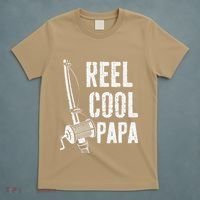 Reel Cool Papa Fishing Daddy Fathers Day T-Shirt thumb 5