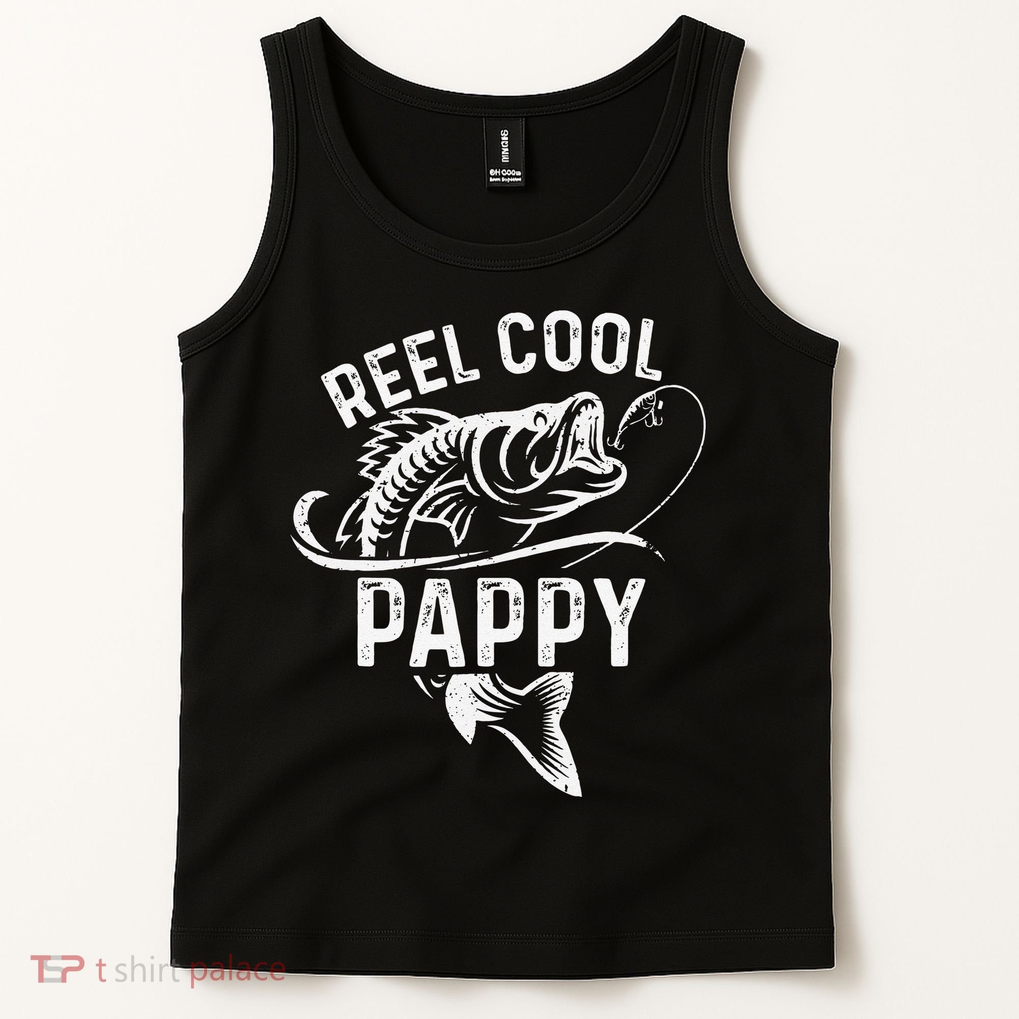 Reel Cool Pappy Fisherman Fathers Day Funny Fishing Tank Top