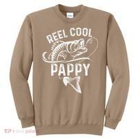 Reel Cool Pappy Fisherman Fathers Day Funny Fishing Sweatshirt thumb 0