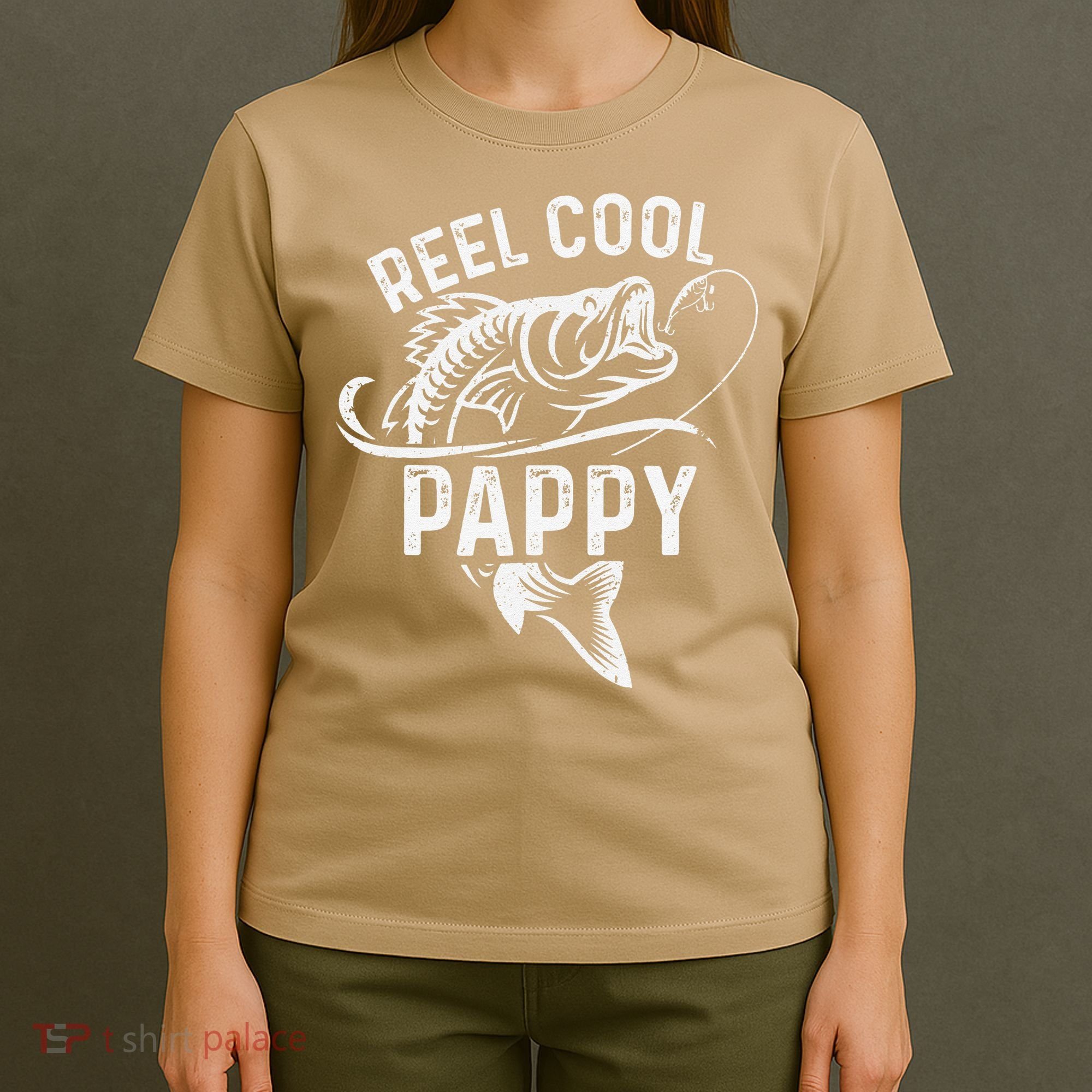 Reel Cool Pappy Fisherman Fathers Day Funny Fishing T-Shirt