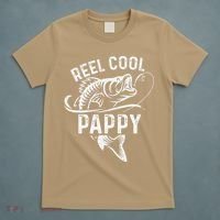 Reel Cool Pappy Fisherman Fathers Day Funny Fishing T-Shirt thumb 5