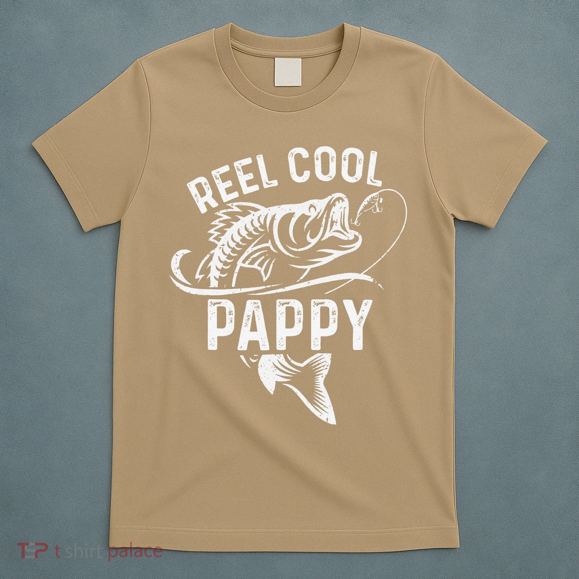 Reel Cool Pappy Fisherman Fathers Day Funny Fishing T-Shirt
