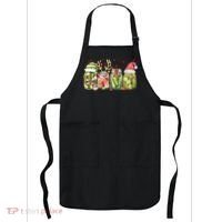 Retro Canned Pickle Christmas Light Xmas Pajama Pickle Lover Apron thumb 0