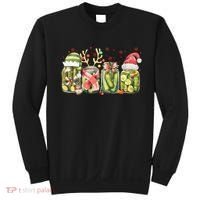 Retro Canned Pickle Christmas Light Xmas Pajama Pickle Lover Sweatshirt thumb 0