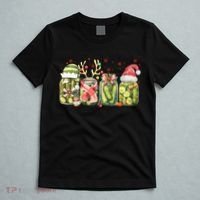 Retro Canned Pickle Christmas Light Xmas Pajama Pickle Lover T-Shirt thumb 5