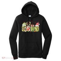 Retro Canned Pickle Christmas Light Xmas Pajama Pickle Lover Women's Hoodie thumb 0