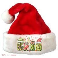 Retro Canned Pickle Christmas Light Xmas Pajama Pickle Lover Santa Hat thumb 0