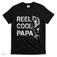 Reel Cool Papa Fishing Dad Gifts Fathers Day Fisherman Fish T-Shirt thumb 0