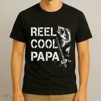 Reel Cool Papa Fishing Dad Gifts Fathers Day Fisherman Fish T-Shirt thumb 3
