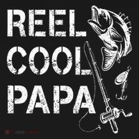 Reel Cool Papa Fishing Dad Gifts Fathers Day Fisherman Fish T-Shirt thumb 7