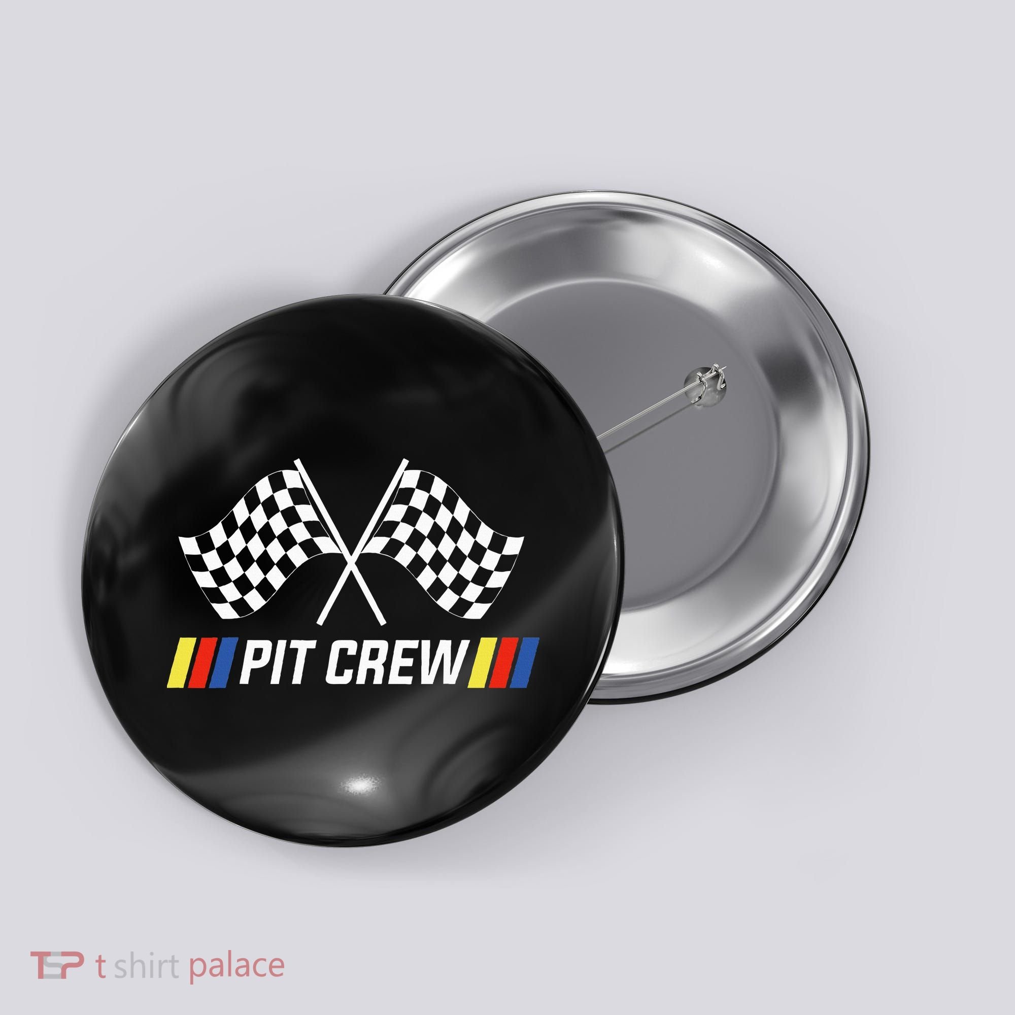 Race Car Pit Crew Party Supplies Button