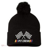 Race Car Pit Crew Party Supplies Pom Pom 12in Knit Beanie thumb 0