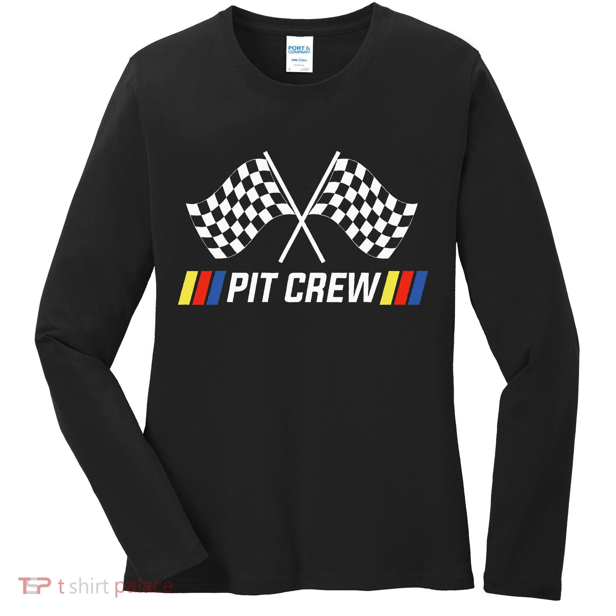 Race Car Pit Crew Party Supplies Women's Long Sleeve Shirt