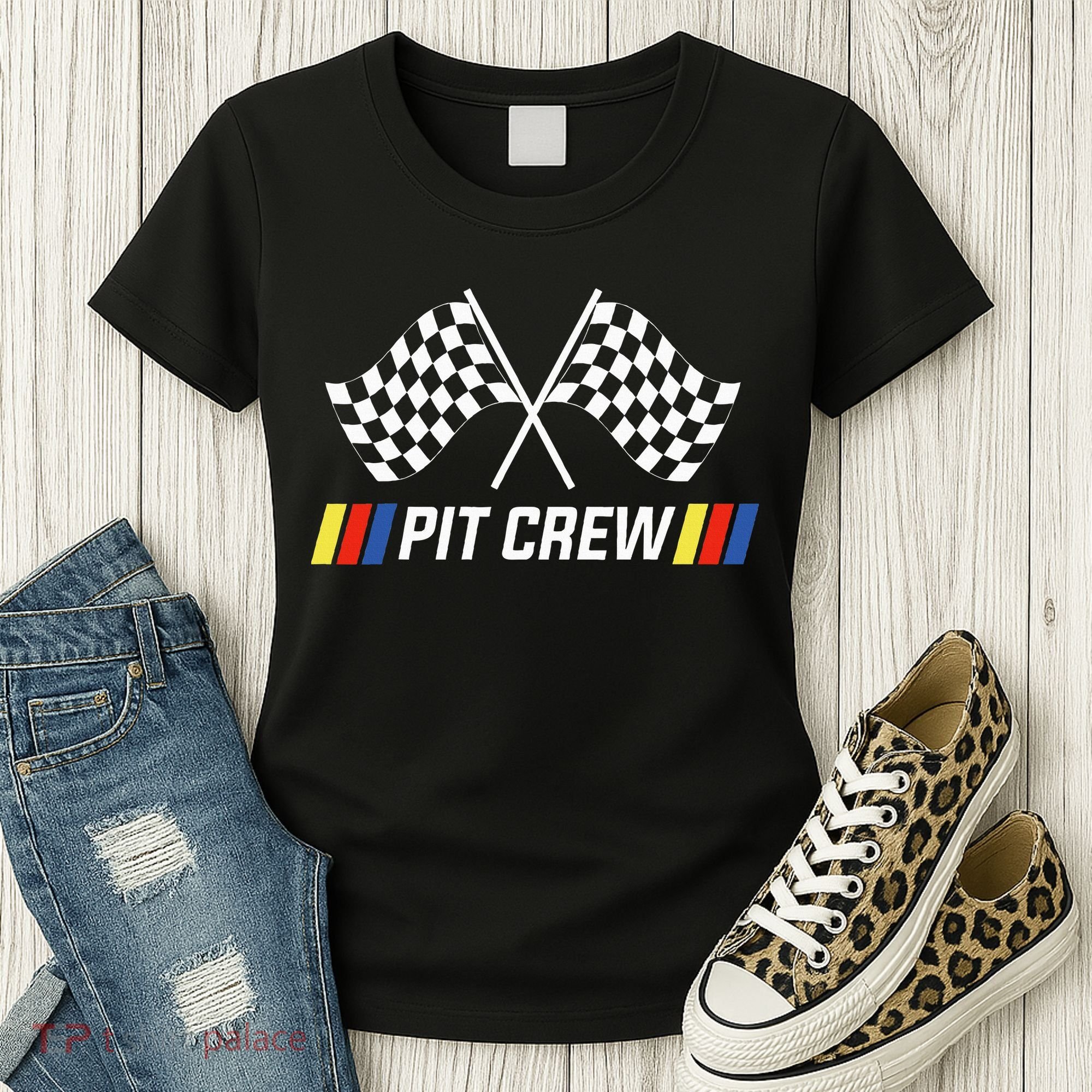 Race Car Pit Crew Party Supplies Women's T-Shirt