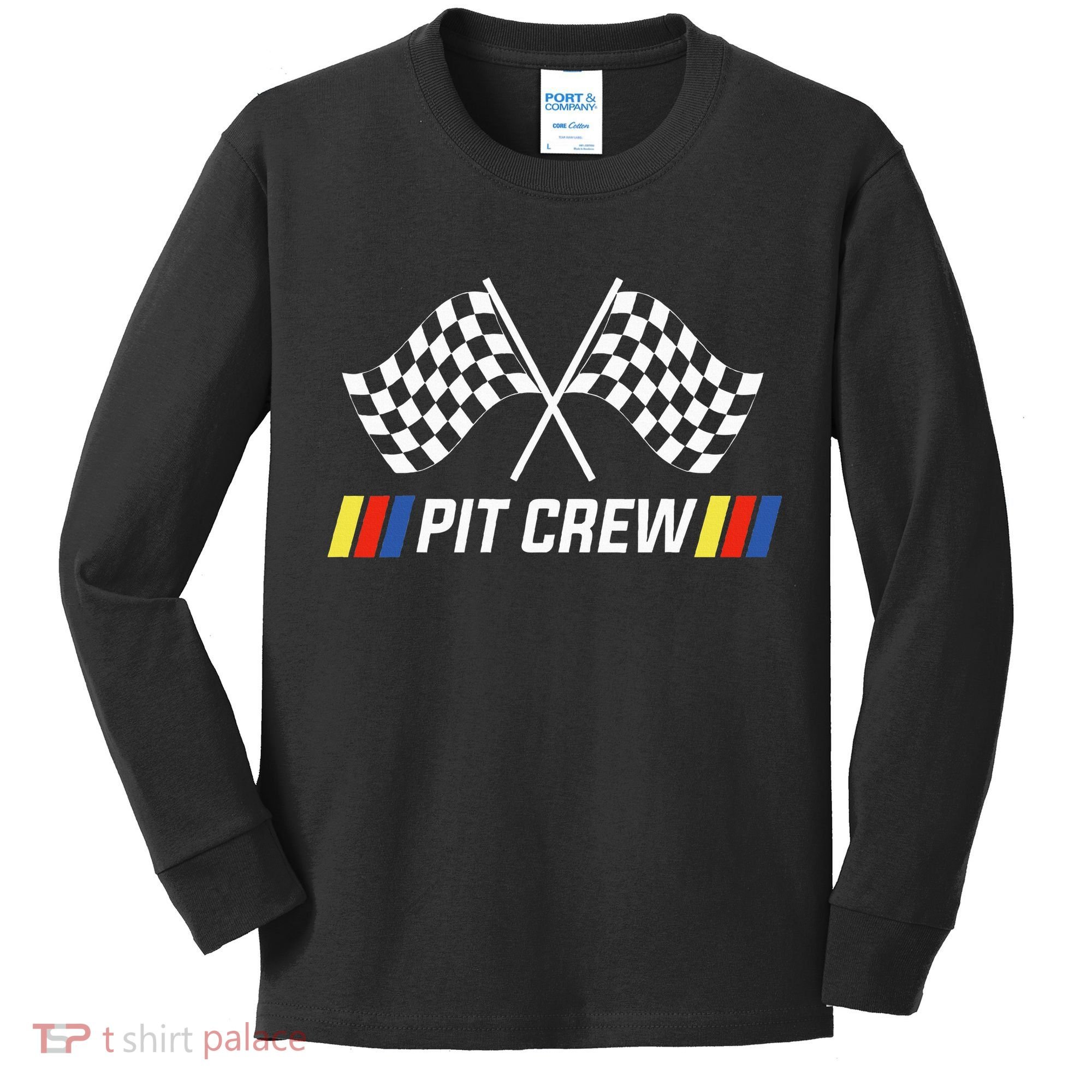 Race Car Pit Crew Party Supplies Kids Long Sleeve Shirt