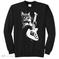 Rock Cat Playing Guitar Sweatshirt thumb 0