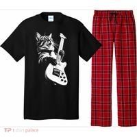 Rock Cat Playing Guitar Pajama Set thumb 0