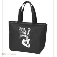 Rock Cat Playing Guitar Tote Bag thumb 3