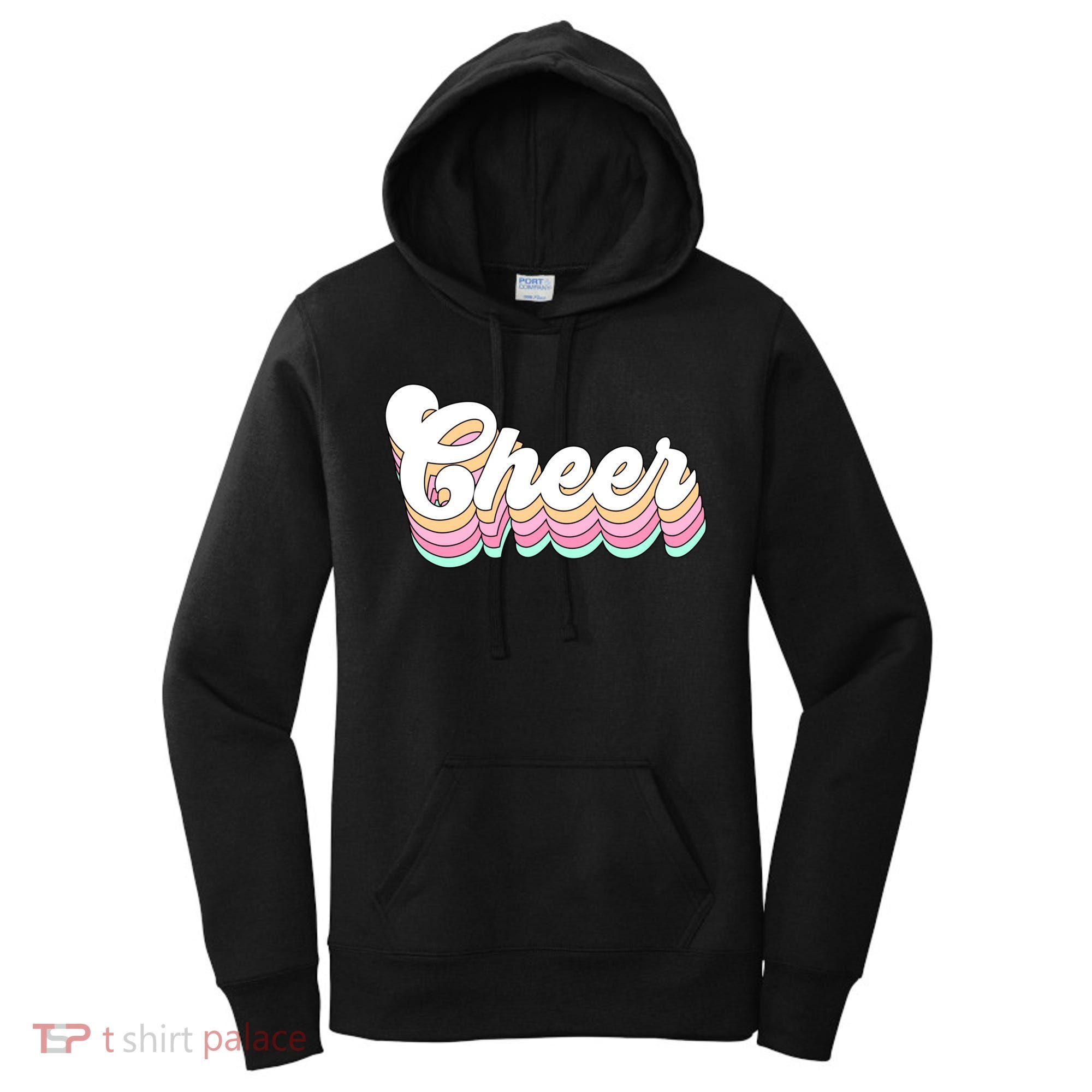 Retro Cheer Pastel For Cheerleaders Teen Girls Aesthetic Gift Women's Hoodie