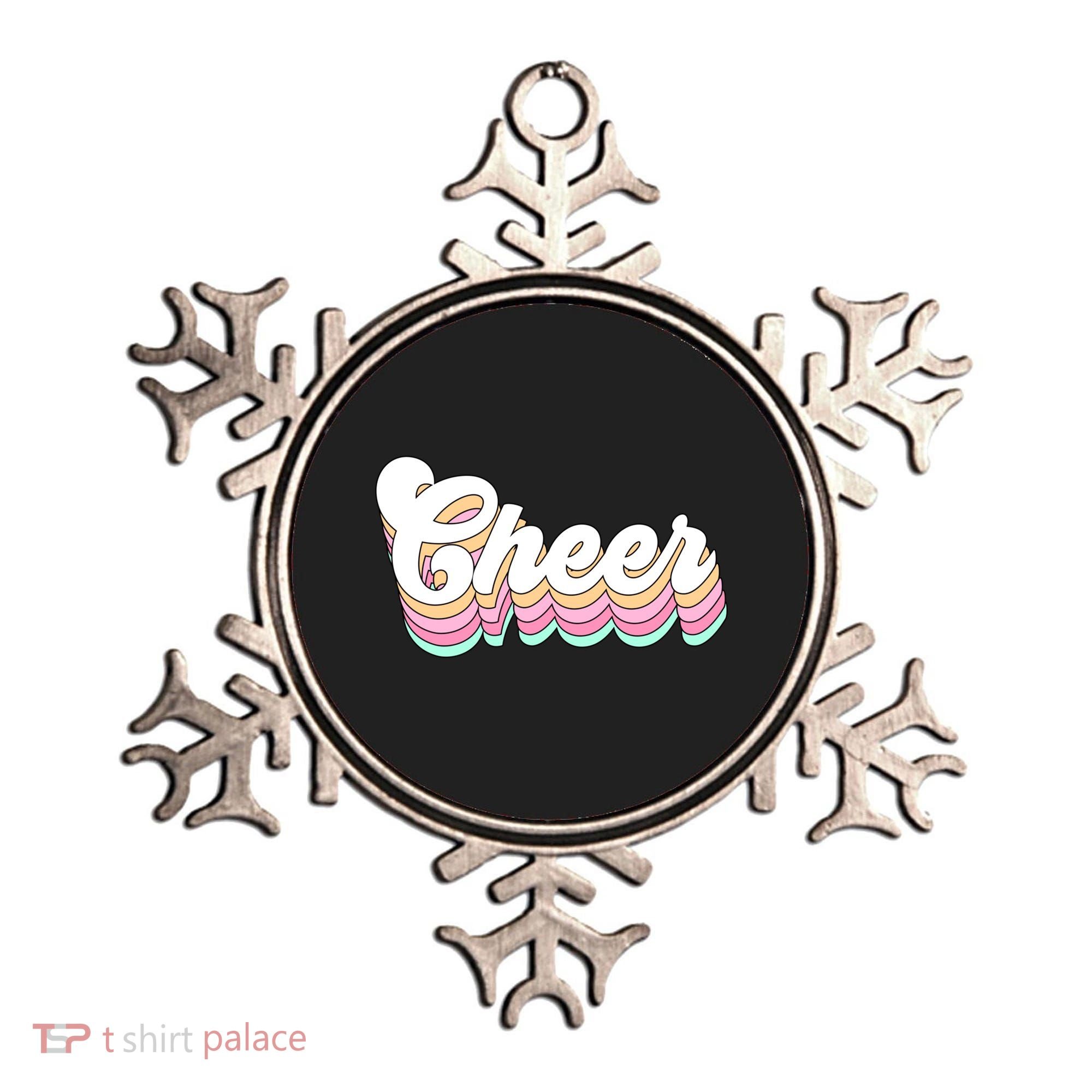 Retro Cheer Pastel For Cheerleaders Teen Girls Aesthetic Gift Ornament