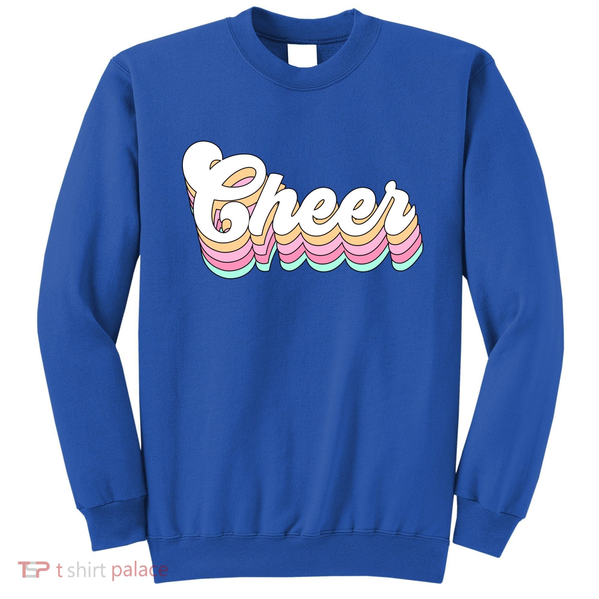 Retro Cheer Pastel For Cheerleaders Teen Girls Aesthetic Gift Sweatshirt
