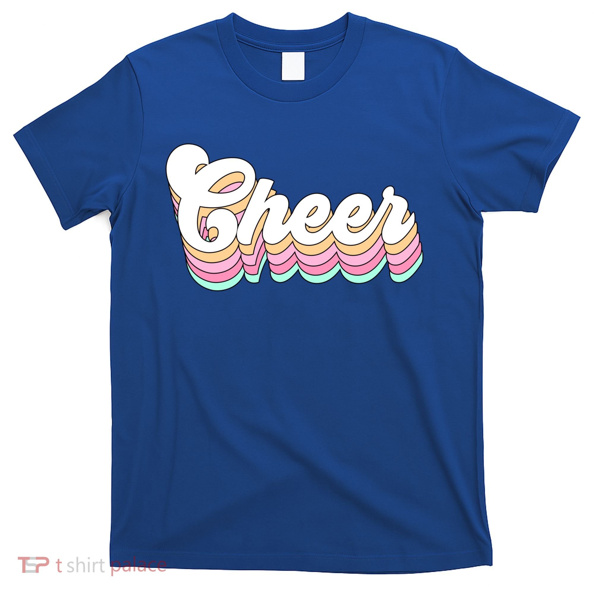 Retro Cheer Pastel For Cheerleaders Teen Girls Aesthetic Gift T-Shirt