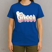 Retro Cheer Pastel For Cheerleaders Teen Girls Aesthetic Gift T-Shirt thumb 4