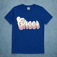 Retro Cheer Pastel For Cheerleaders Teen Girls Aesthetic Gift T-Shirt thumb 5
