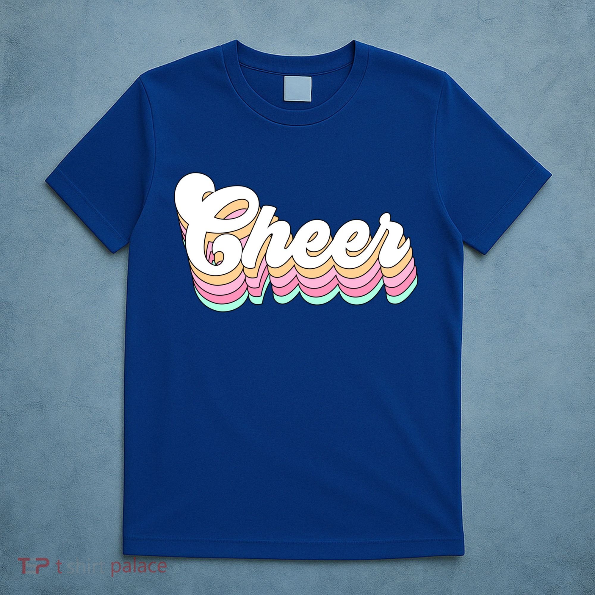 Retro Cheer Pastel For Cheerleaders Teen Girls Aesthetic Gift T-Shirt
