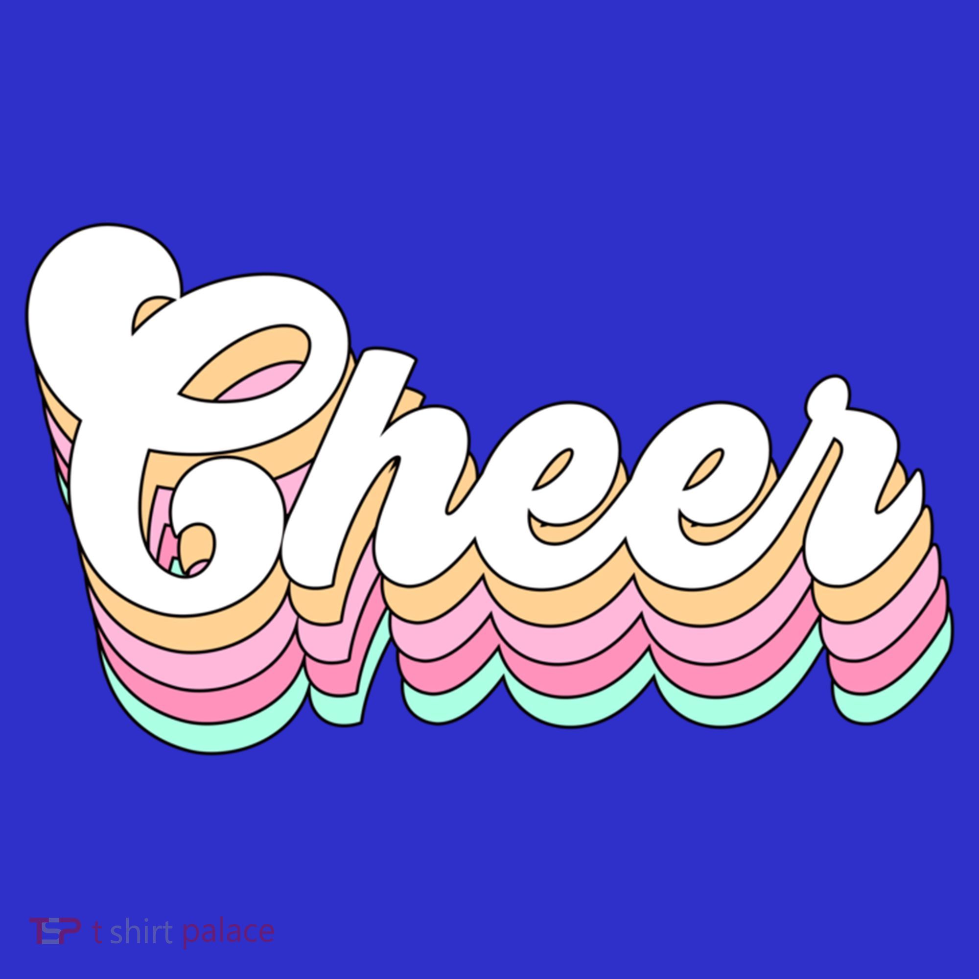 Retro Cheer Pastel For Cheerleaders Teen Girls Aesthetic Gift T-Shirt