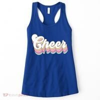 Retro Cheer Pastel For Cheerleaders Teen Girls Aesthetic Gift Women's Tank Top thumb 0