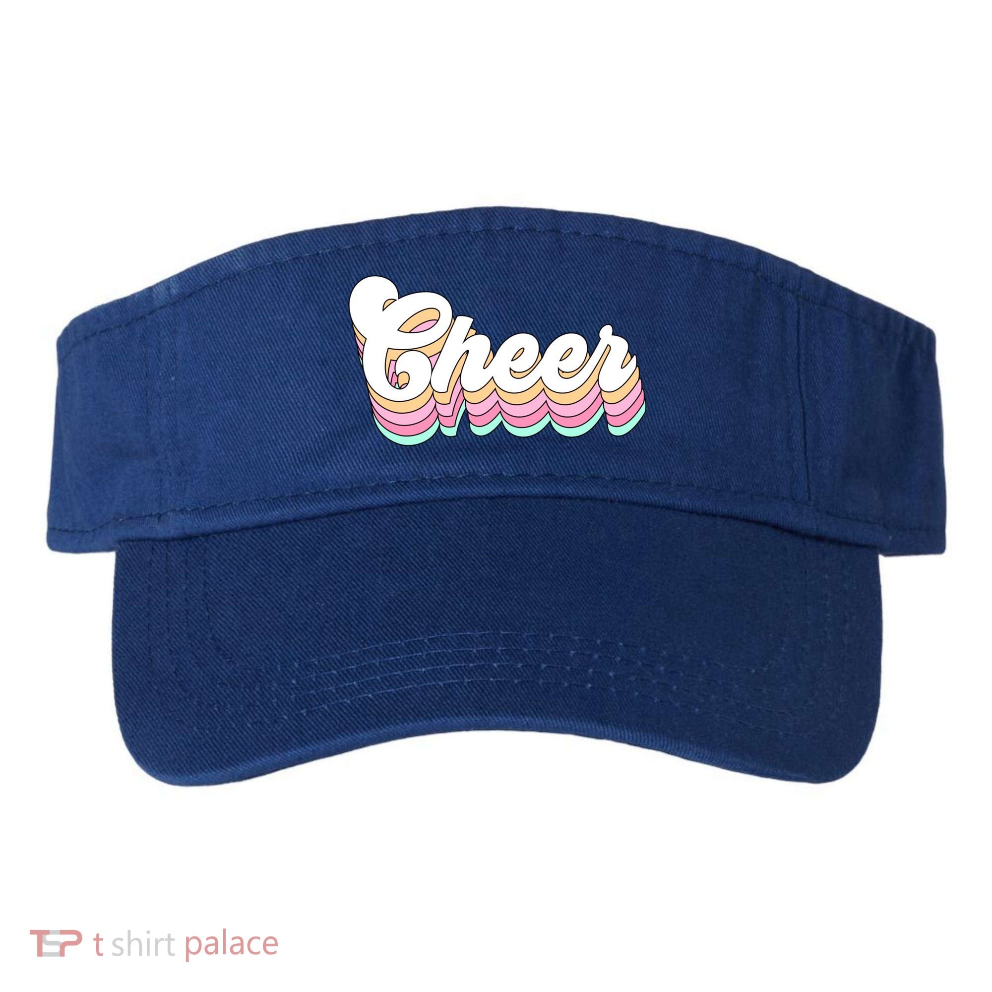 Retro Cheer Pastel For Cheerleaders Teen Girls Aesthetic Gift Visor