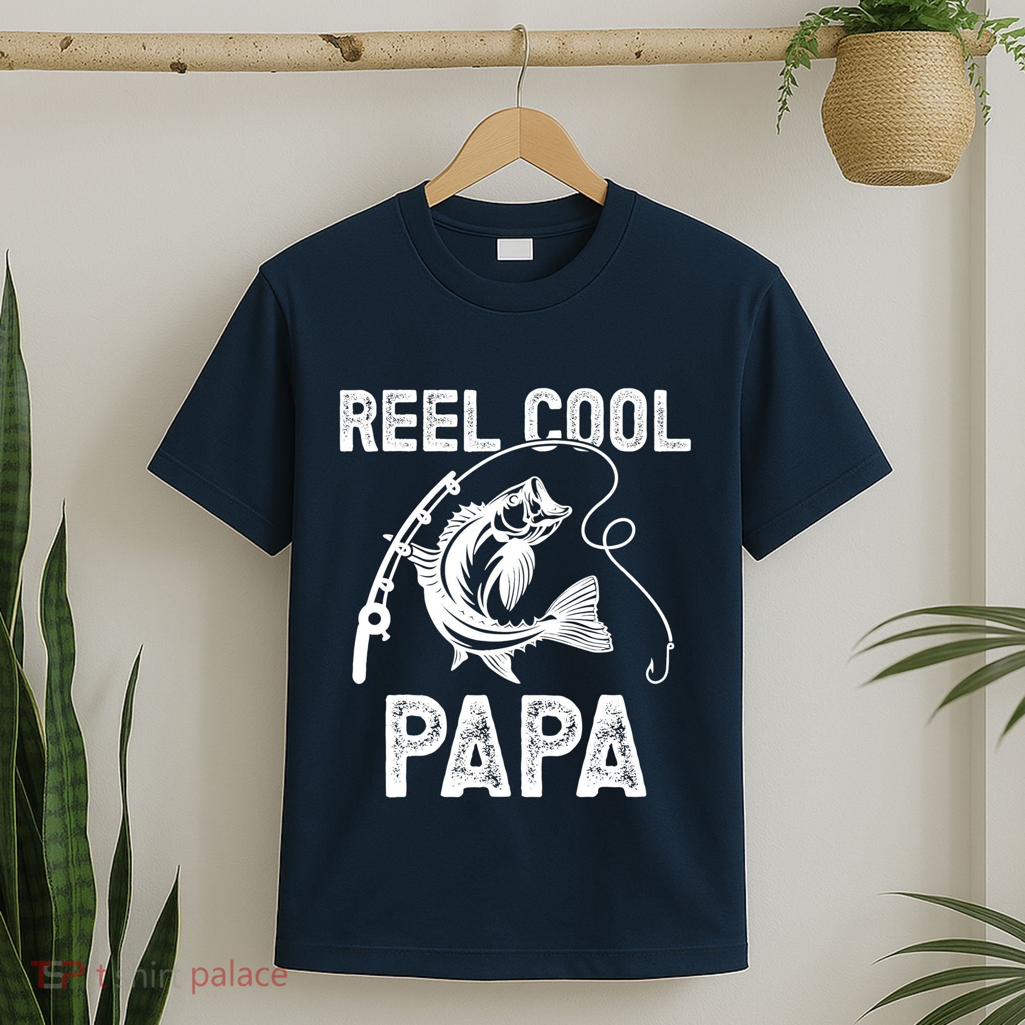 Reel Cool Papa Fishing For Fisherman FatherS Day T-Shirt