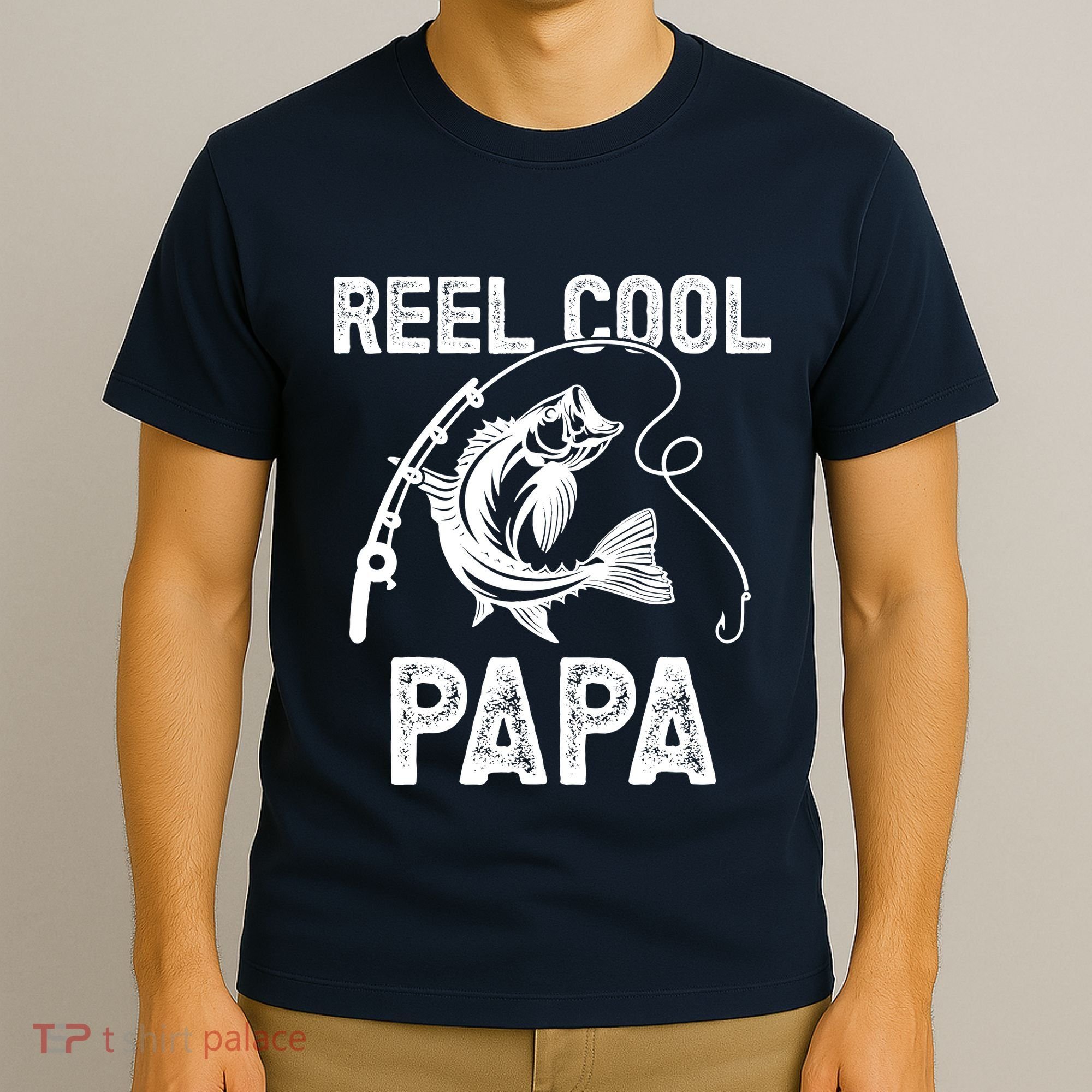 Reel Cool Papa Fishing For Fisherman FatherS Day T-Shirt