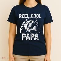 Reel Cool Papa Fishing For Fisherman FatherS Day T-Shirt thumb 4