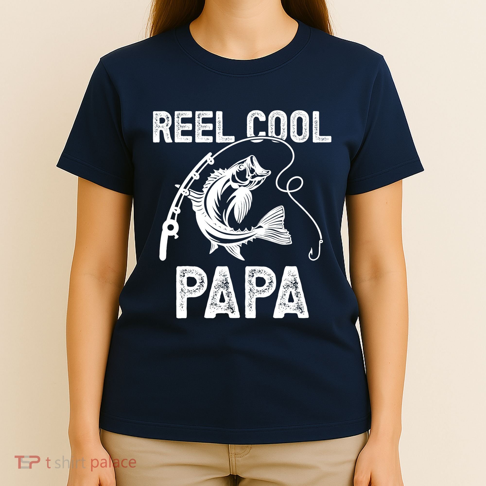 Reel Cool Papa Fishing For Fisherman FatherS Day T-Shirt