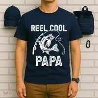 Reel Cool Papa Fishing For Fisherman FatherS Day T-Shirt thumb 6