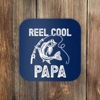 Reel Cool Papa Fishing For Fisherman FatherS Day Coaster thumb 0