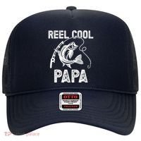 Reel Cool Papa Fishing For Fisherman FatherS Day Hat thumb 0