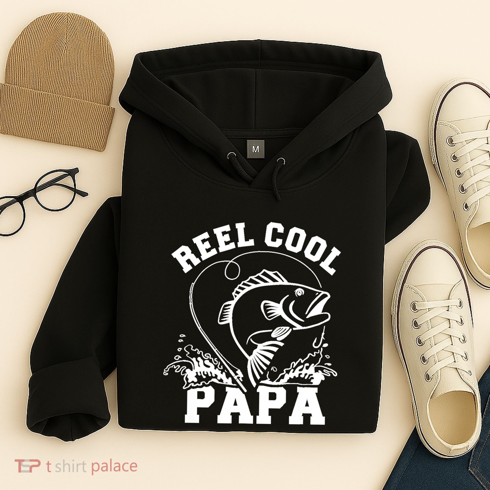 Reel cool Papa dad fishing Hoodie