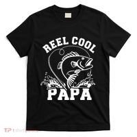 Reel cool Papa dad fishing T-Shirt thumb 0