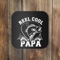 Reel cool Papa dad fishing Coaster thumb 0