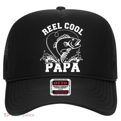 Reel cool Papa dad fishing Hat
