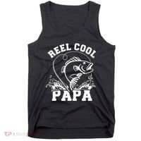 Reel cool Papa dad fishing Tank Top thumb 0