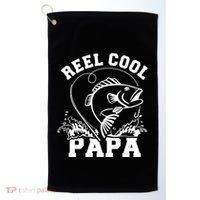 Reel cool Papa dad fishing Golf Towel thumb 0