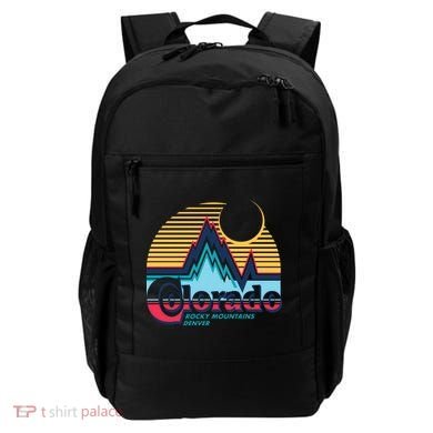 Retro Colorado Rocky Mountains Backpack