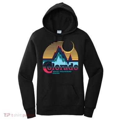 Retro Colorado Rocky Mountains Women's Hoodie